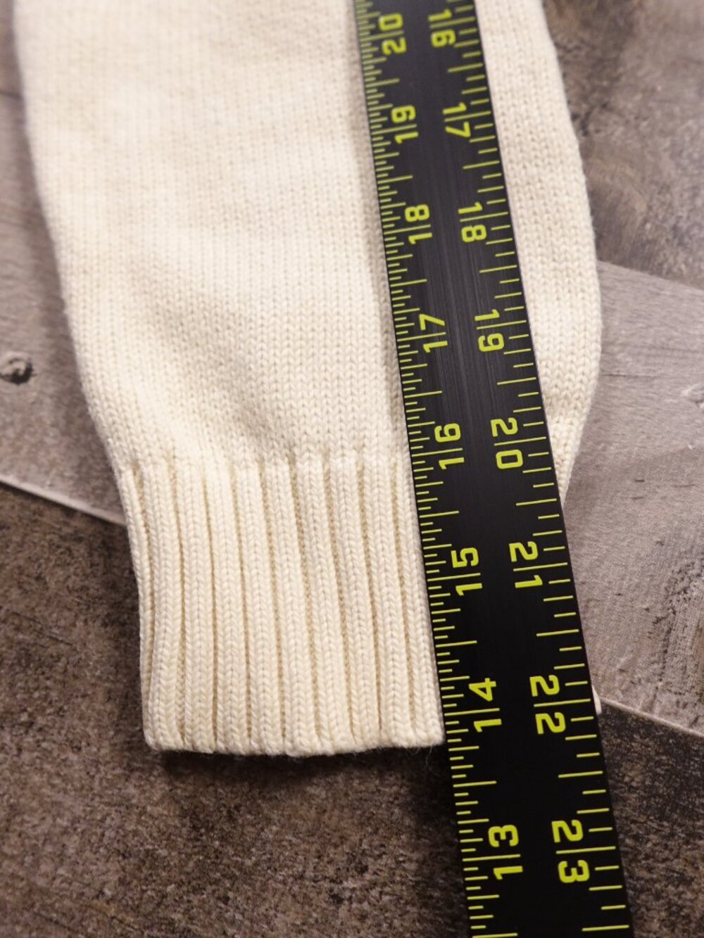 Polo Ralph Lauren Quarter Zip Sweater Men’s Medium Cream Cotton Classic - Picture 8 of 11